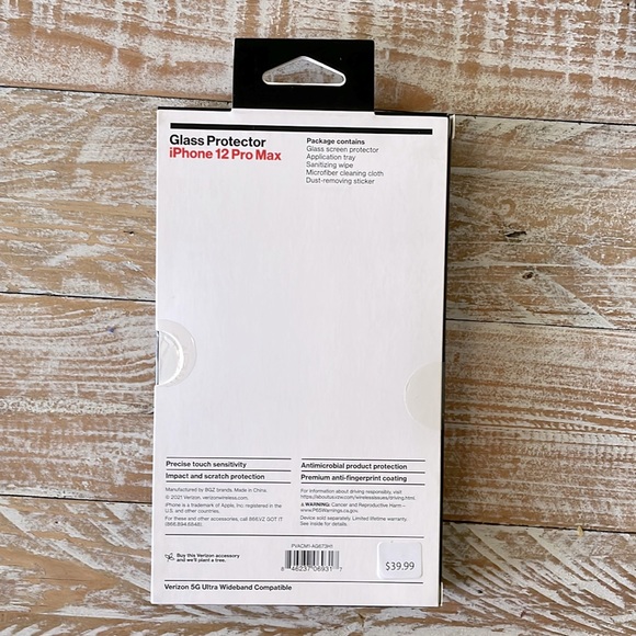 📱Tempered Glass Screen Protector iPhone 12 Pro Max📱NWT - Picture 2 of 6